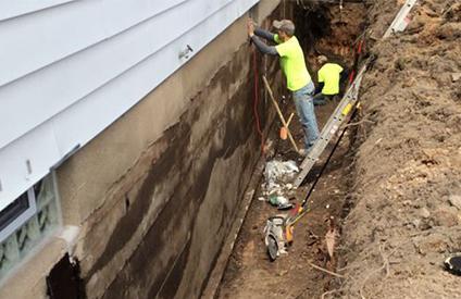 exterior basement waterproofing in Annapolis, MD